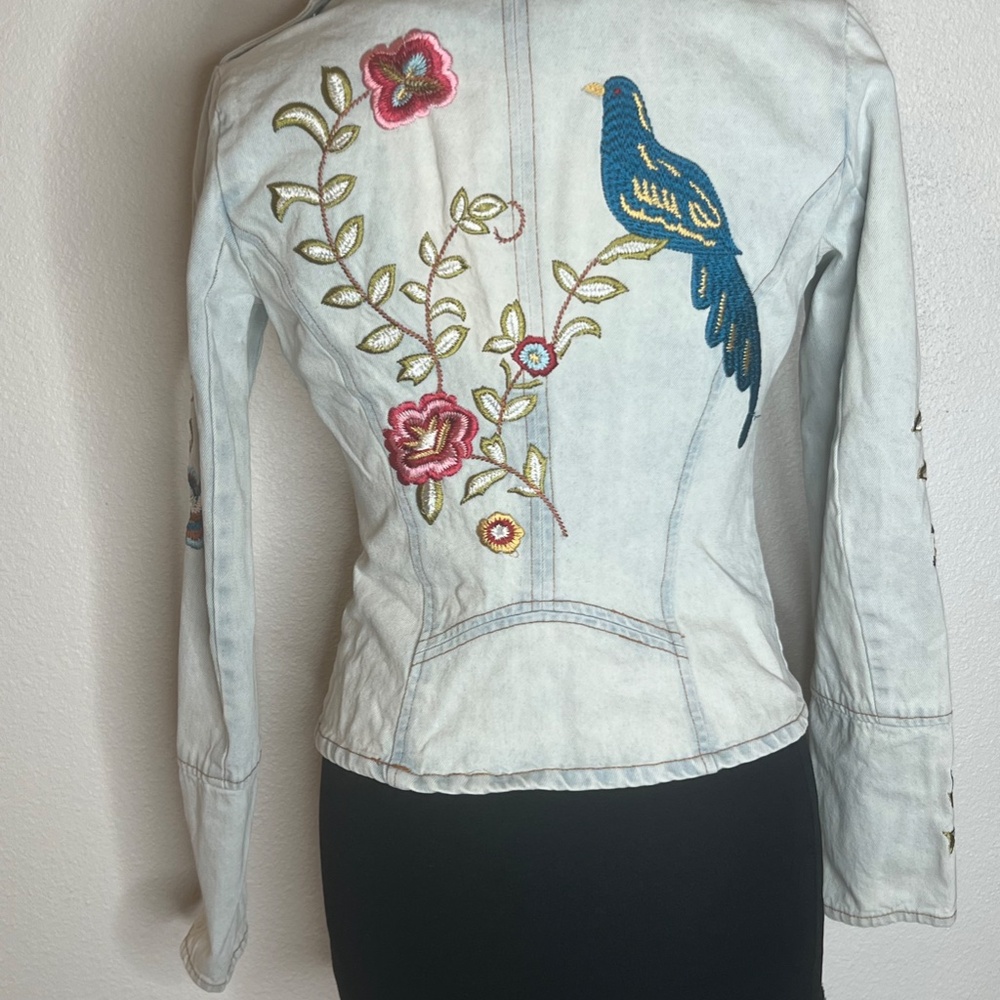 Candies Embroidered Denim Jacket